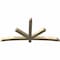 Ekena Millwork Alberta Rough Sawn Timber Gable Bracket, Douglas Fir, 84"W x 42"H x 4"D x 4"F, 12/12 Pitch GBW084X42X0404ALB00RDF - alternate 5